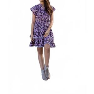 NEW BINDU poppy mini dress in cocoa